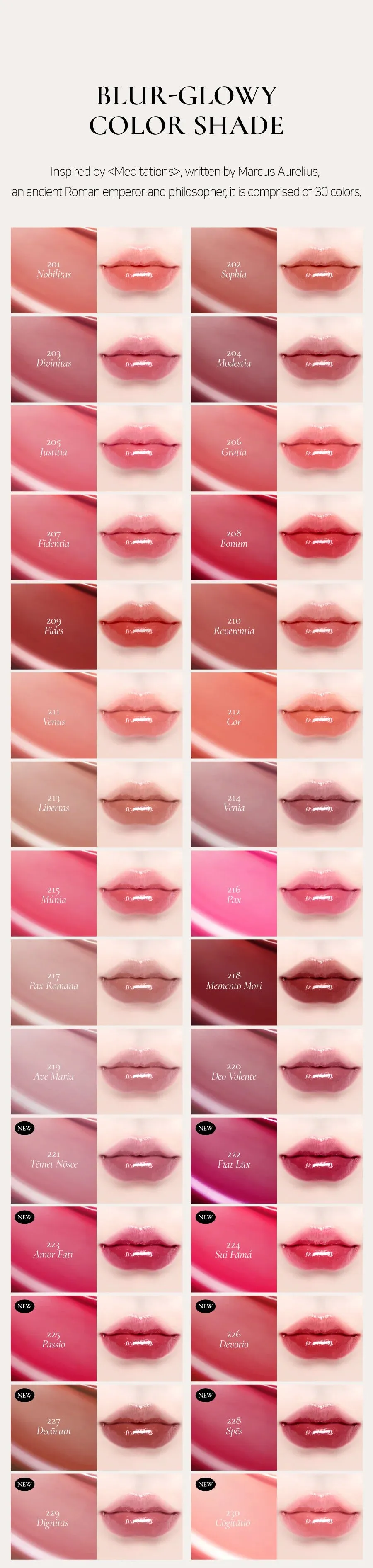 Dinto Blur-Glowy Lip Tint (30 colors)