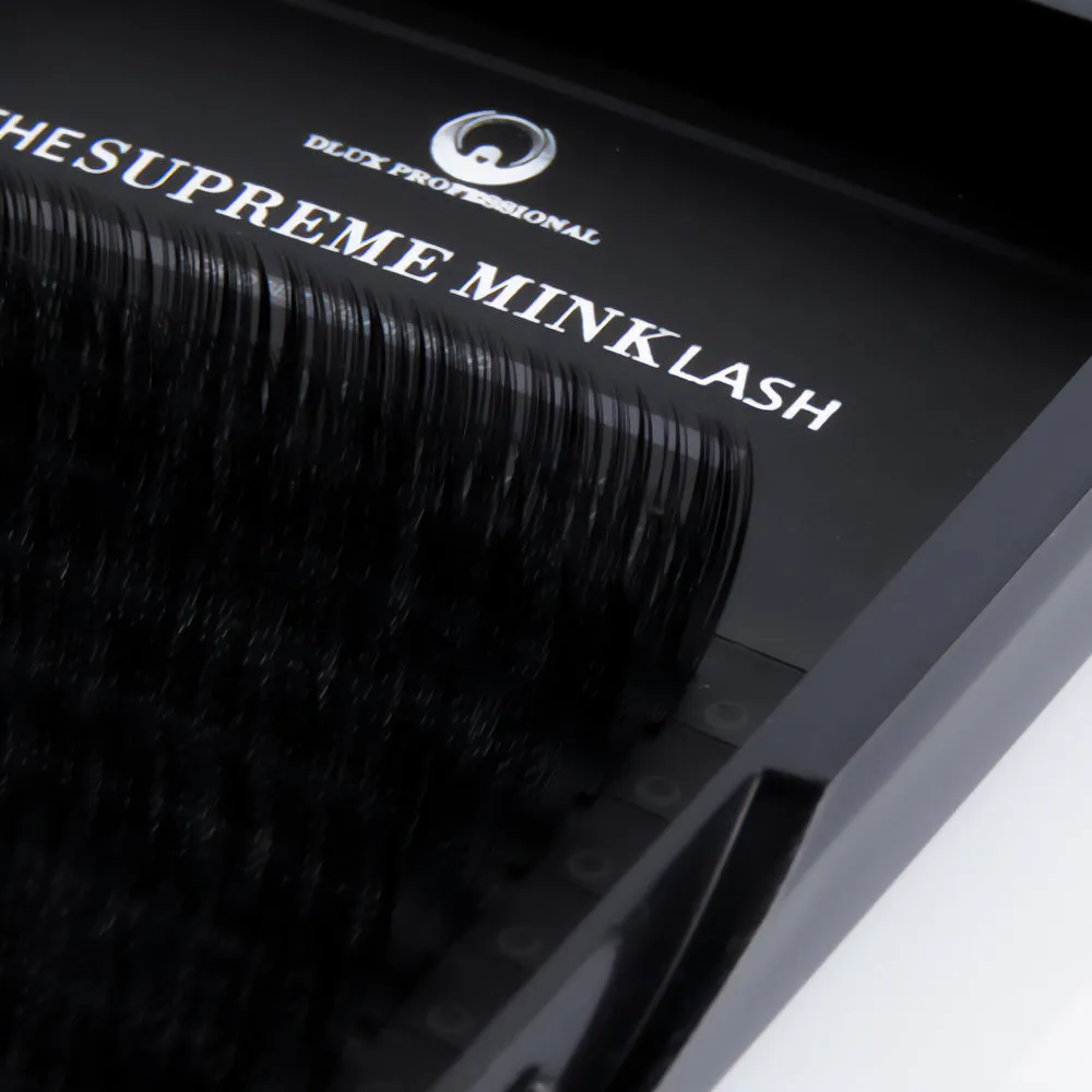 DLUX Pro Supreme Mink Eyelash D Curl, 0.15 Thickness, 18 Lines Mixed Lengths