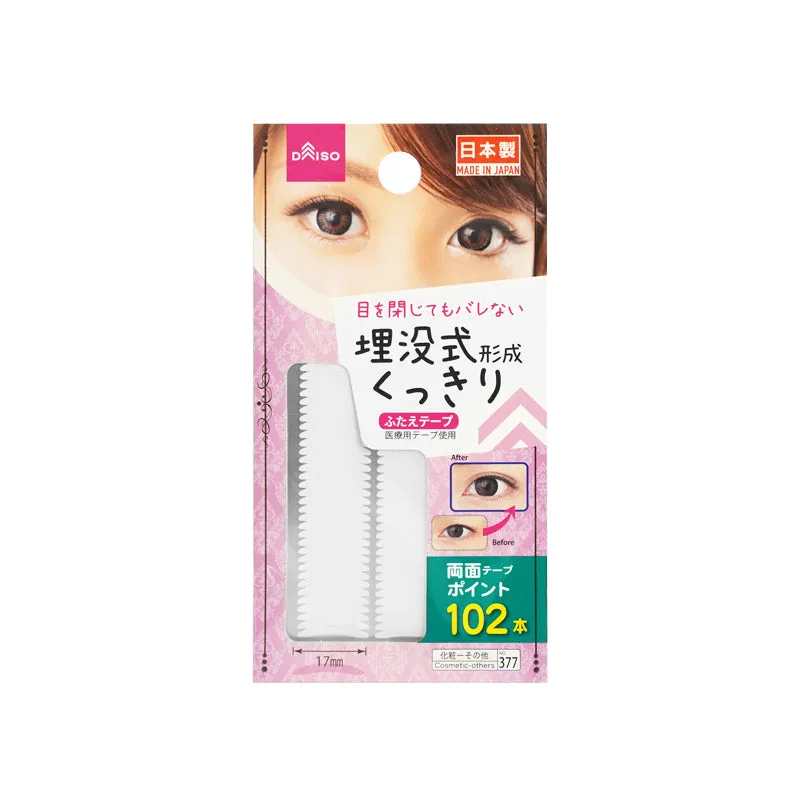 Double Folded Eyelid Tape - Double Sided Point - 102Pcs