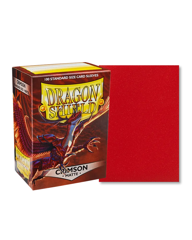 Dragon Shields: (100) Matte Crimson
