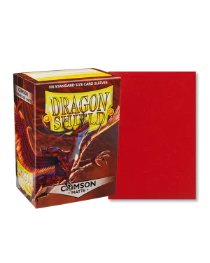Dragon Shields: (100) Matte Crimson