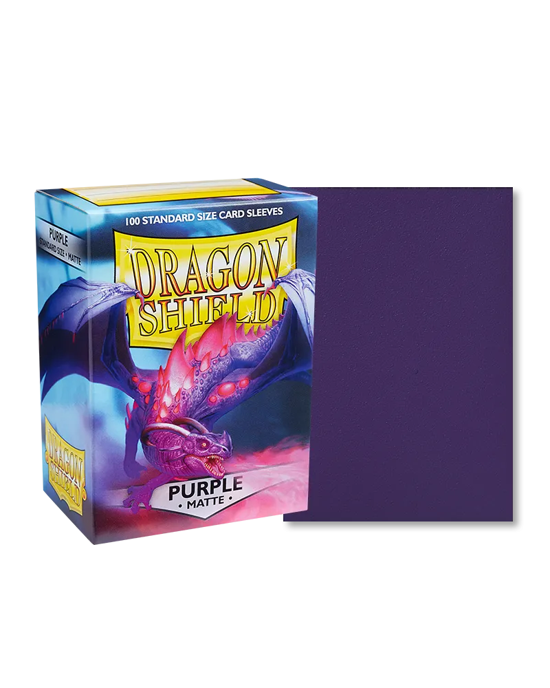 Dragon Shields: (100) Matte Purple