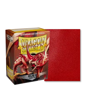 Dragon Shields: (100) Matte Ruby