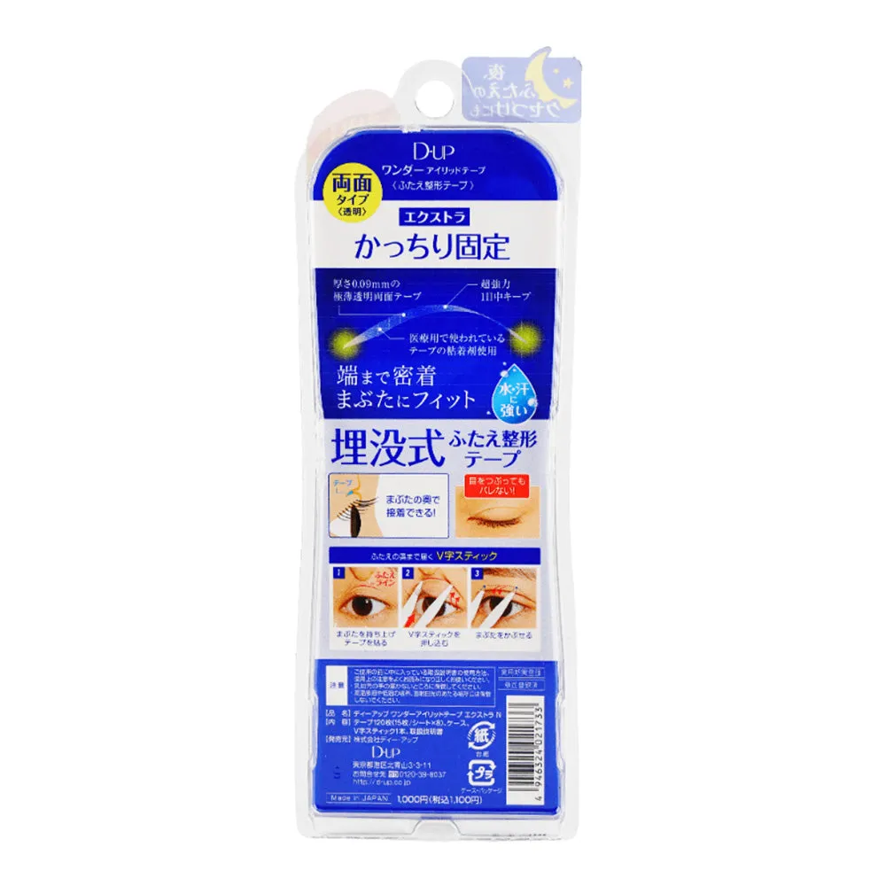 Dup Japanese Invisible Double Eyelid Tape - Natural, 120 Pieces
