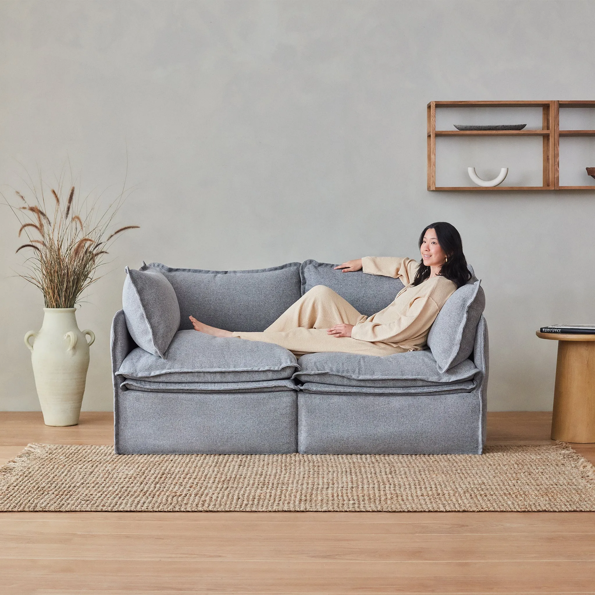 Elevate Comfort Layer for 8-Seater Open-Ends U-Sectional in Powder