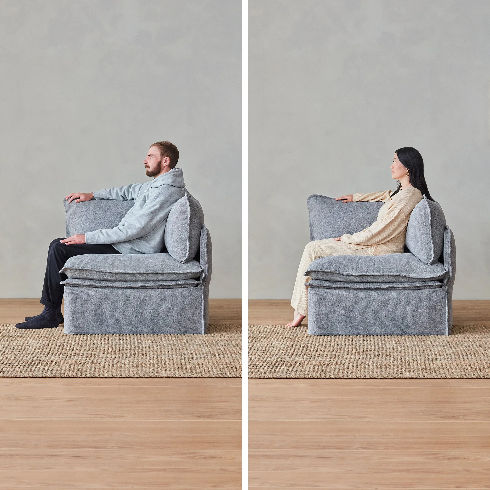 Elevate Comfort Layer for 8-Seater Open-Ends U-Sectional in Powder
