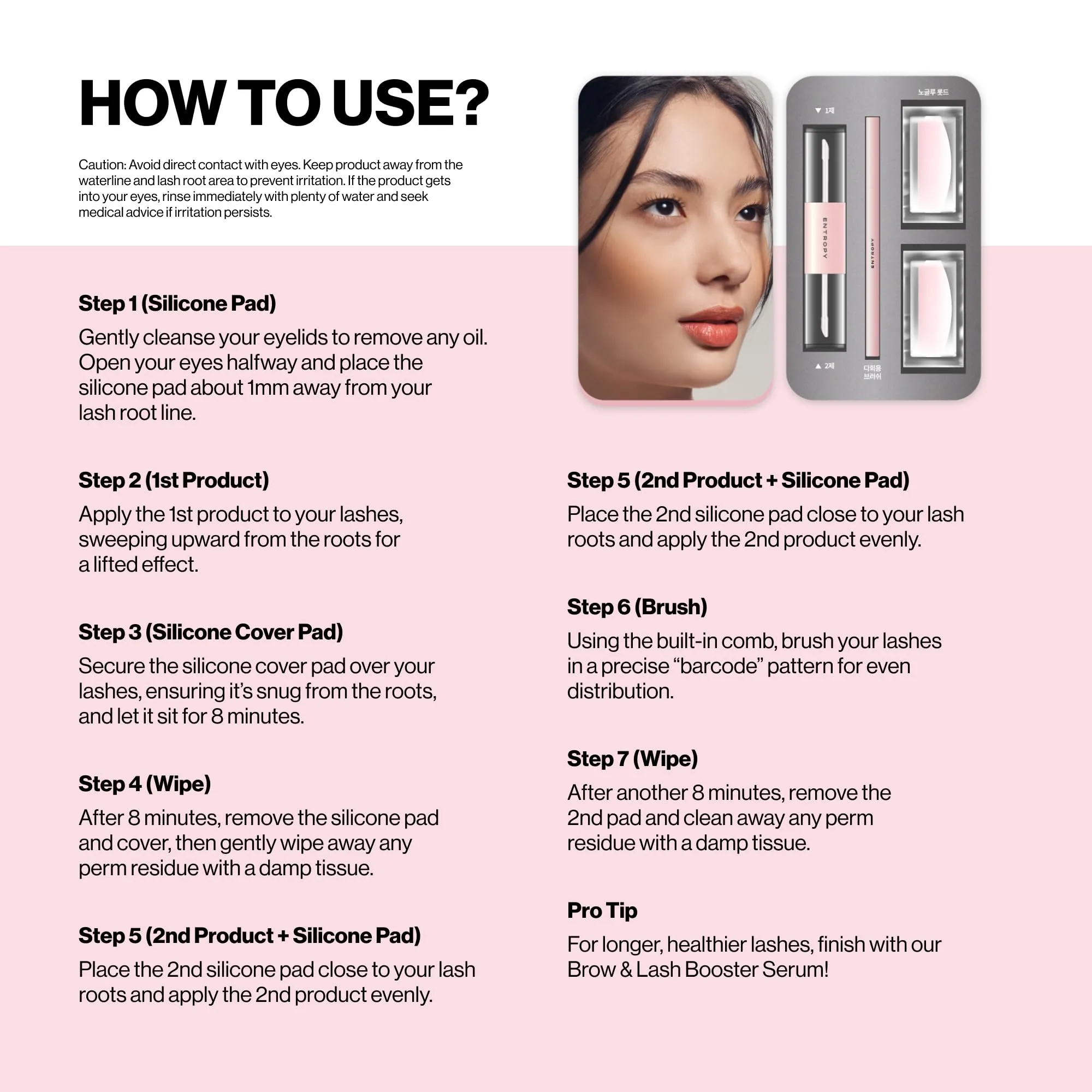 ENTROPY MAKEUP Self Lash Perm Kit - Professional Eyelash Perming Kit for Long-Lasting Curl & Volume, Up to 4 Weeks Natural Lift, Nourishing with Ceramide & Hydrolyzed Collagen, Hypoallergenic, DIY