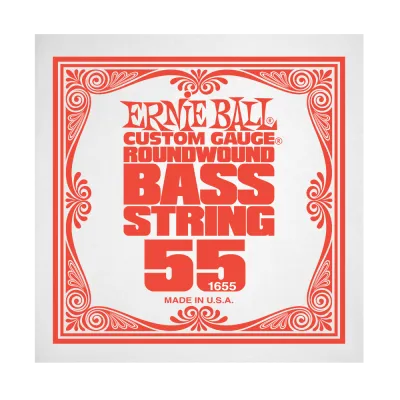 Ernie Ball 1655EB .055 Single Nickel Wound Electric Bass String