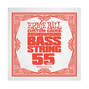 Ernie Ball 1655EB .055 Single Nickel Wound Electric Bass String