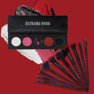 Extreme Dark Eyeshadow Palette   Gothic Unicorn Brush Set
