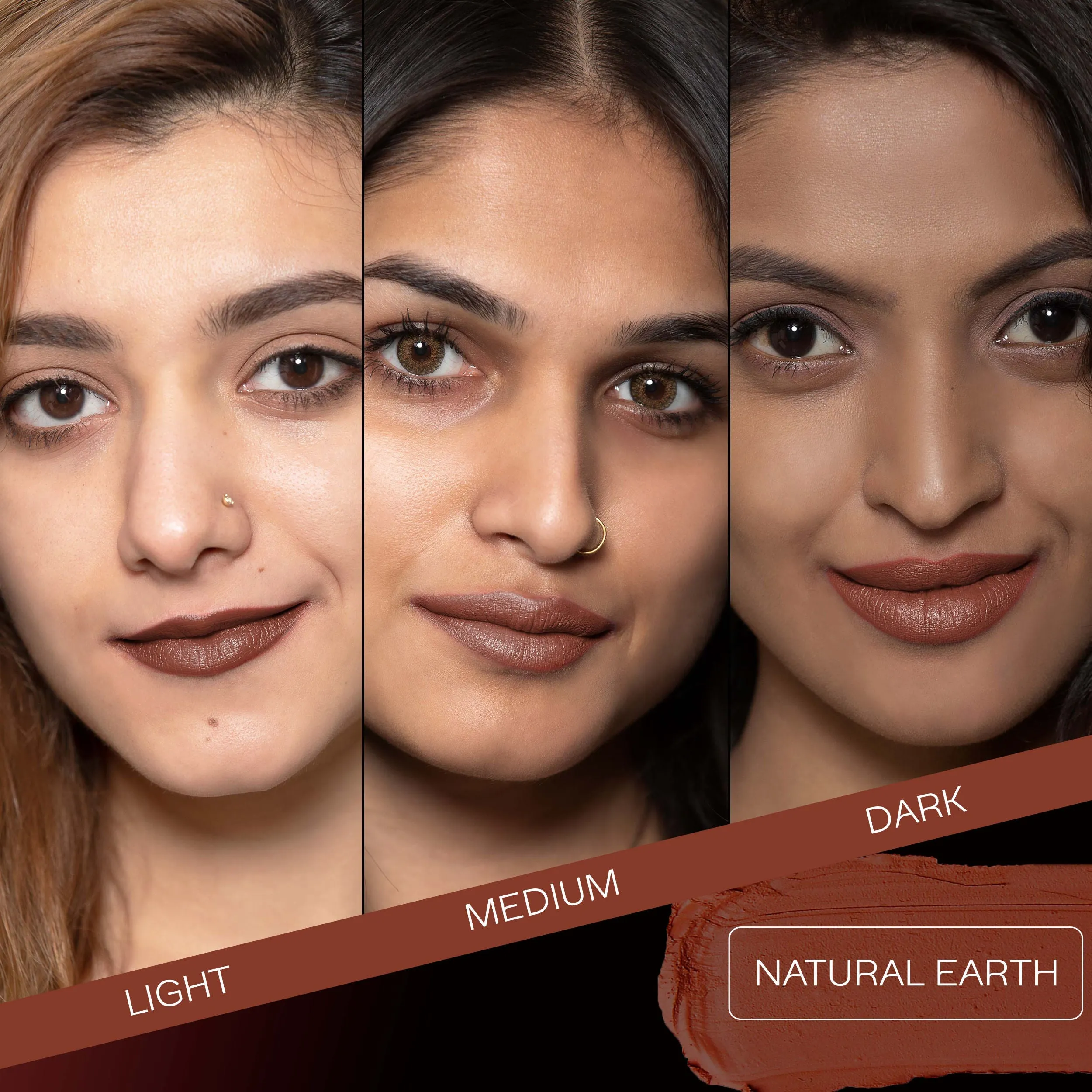 Faces Canada Weightless Matte Lipstick |Jojoba and Almond Oil enriched| Highly pigmented | Smooth One Stroke Weightless Color | Keeps Lips Moisturized | Shade - Natural Earth 4g