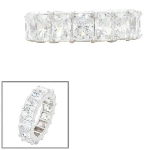 Fantasia F922 CZ Radiant Cut Eternity Band