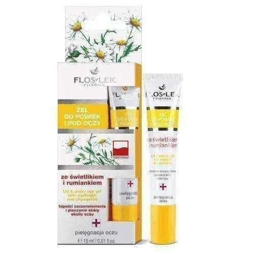 FLLOSLEK Gel eyelids and under the eyes with a skylight and camomile 15ml