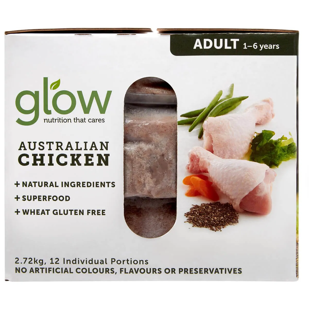 Glow Adult Australian Chicken Raw Dog Food 2.72kg