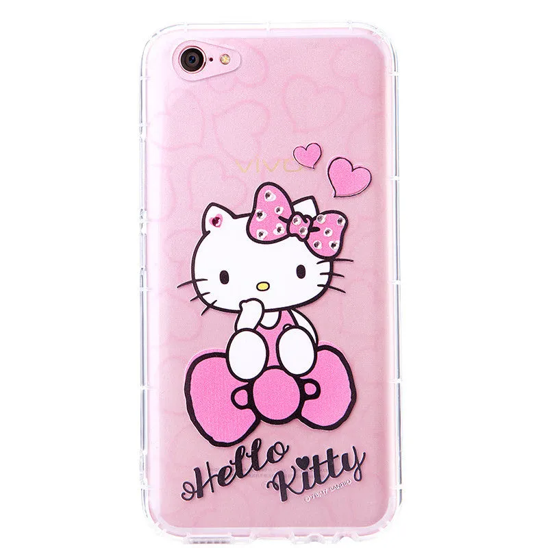 gourmandise Hello Kitty Air Cushion Bling Crystal Rhinestone Diamonds Transparent TPU Cover Case