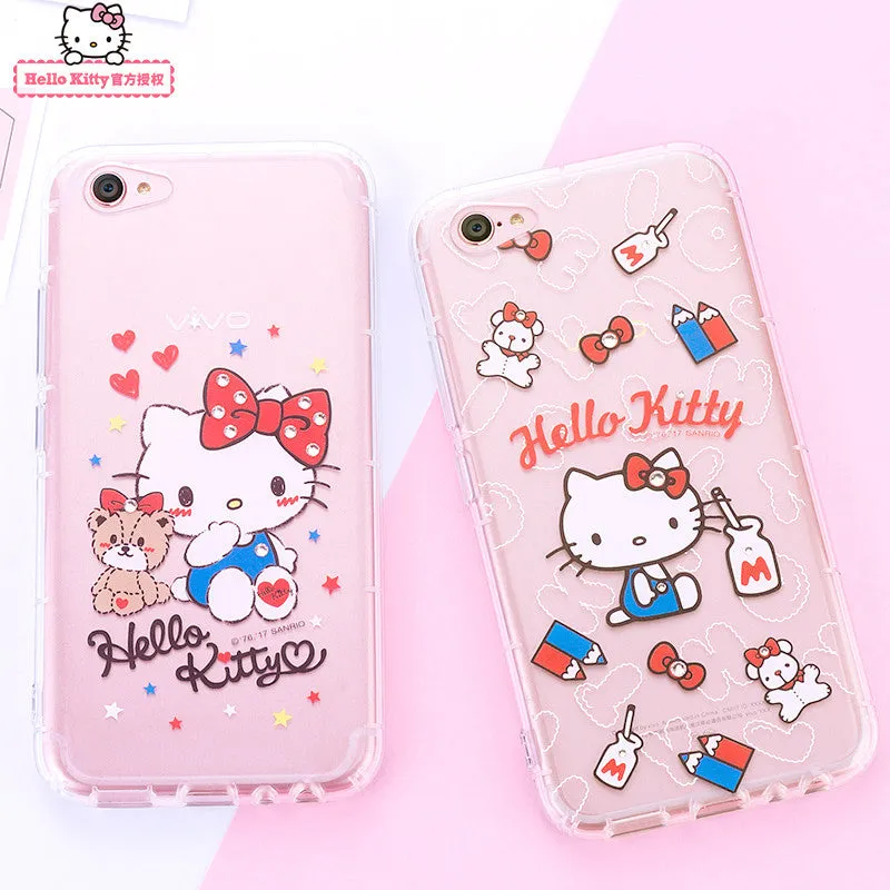 gourmandise Hello Kitty Air Cushion Bling Crystal Rhinestone Diamonds Transparent TPU Cover Case