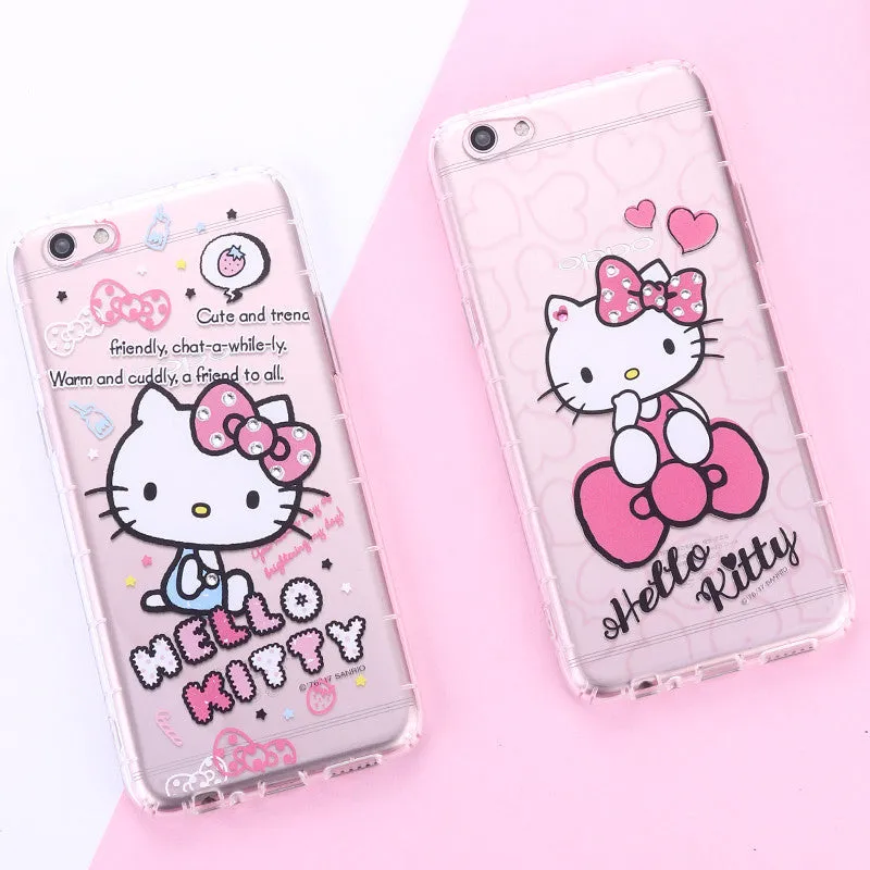 gourmandise Hello Kitty Air Cushion Bling Crystal Rhinestone Diamonds Transparent TPU Cover Case