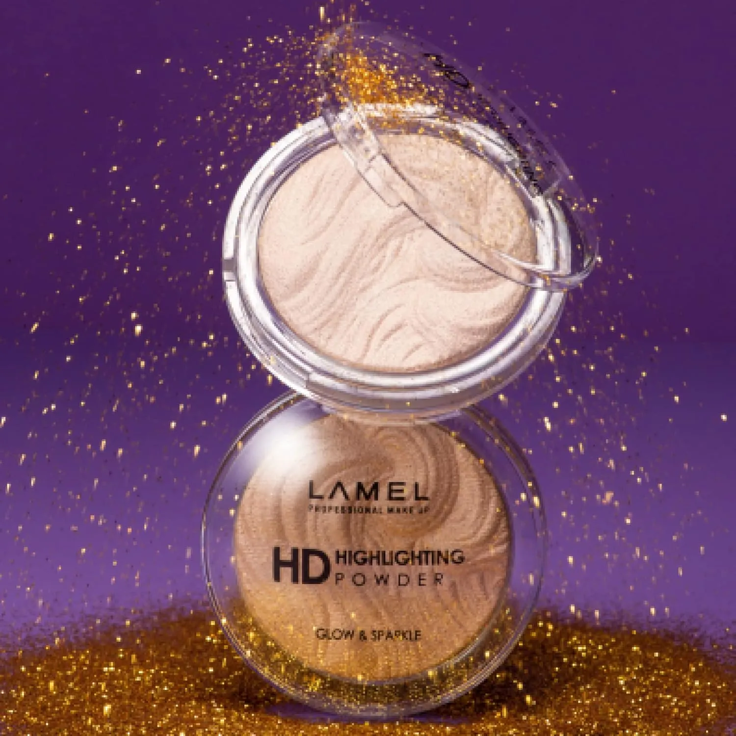 HD Highlighting Face Powder - Natural Glow & Subtle Shimmer Finish, Baked Blendable Pigmented Formula, Long-lasting & Fade-Resistant Wear, 401 12g/0.42 oz