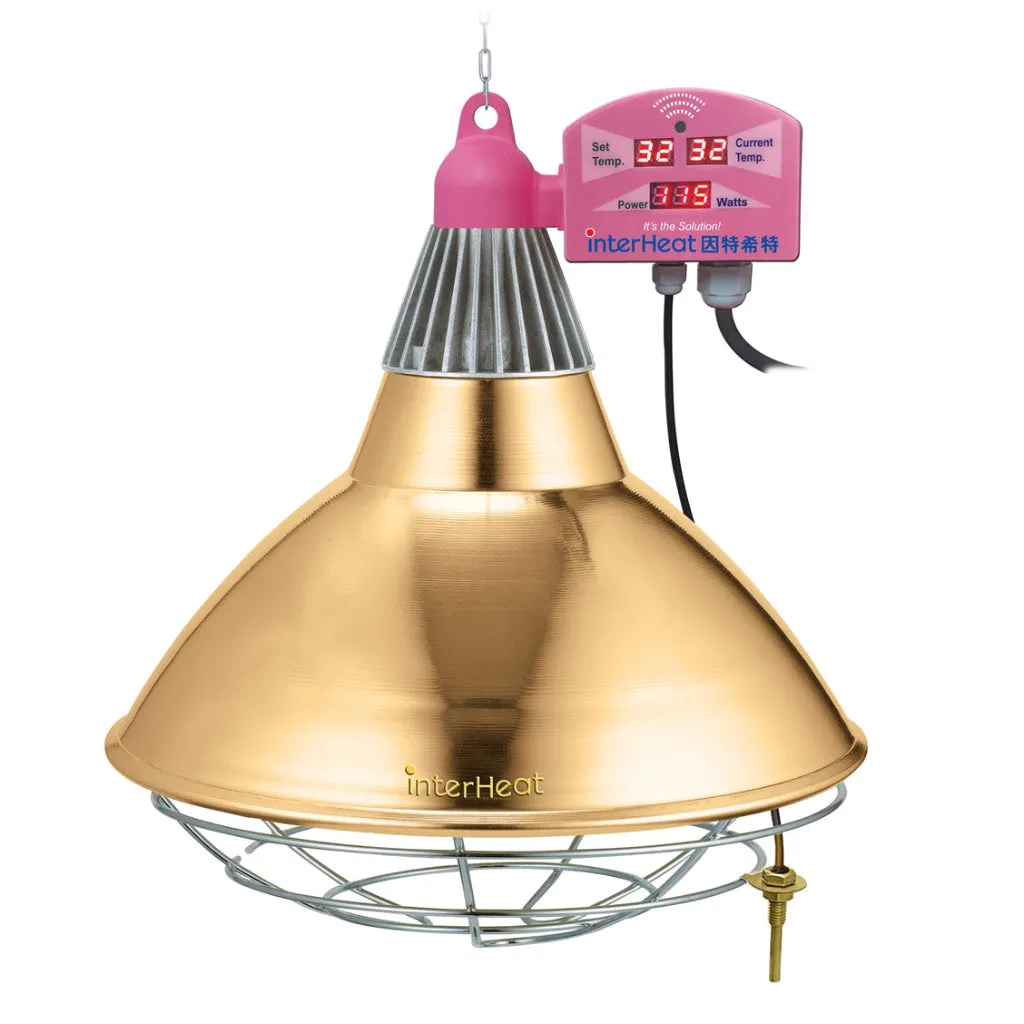 Heat Lamp 300mm Shade   Thermostat & Remote | Interheat