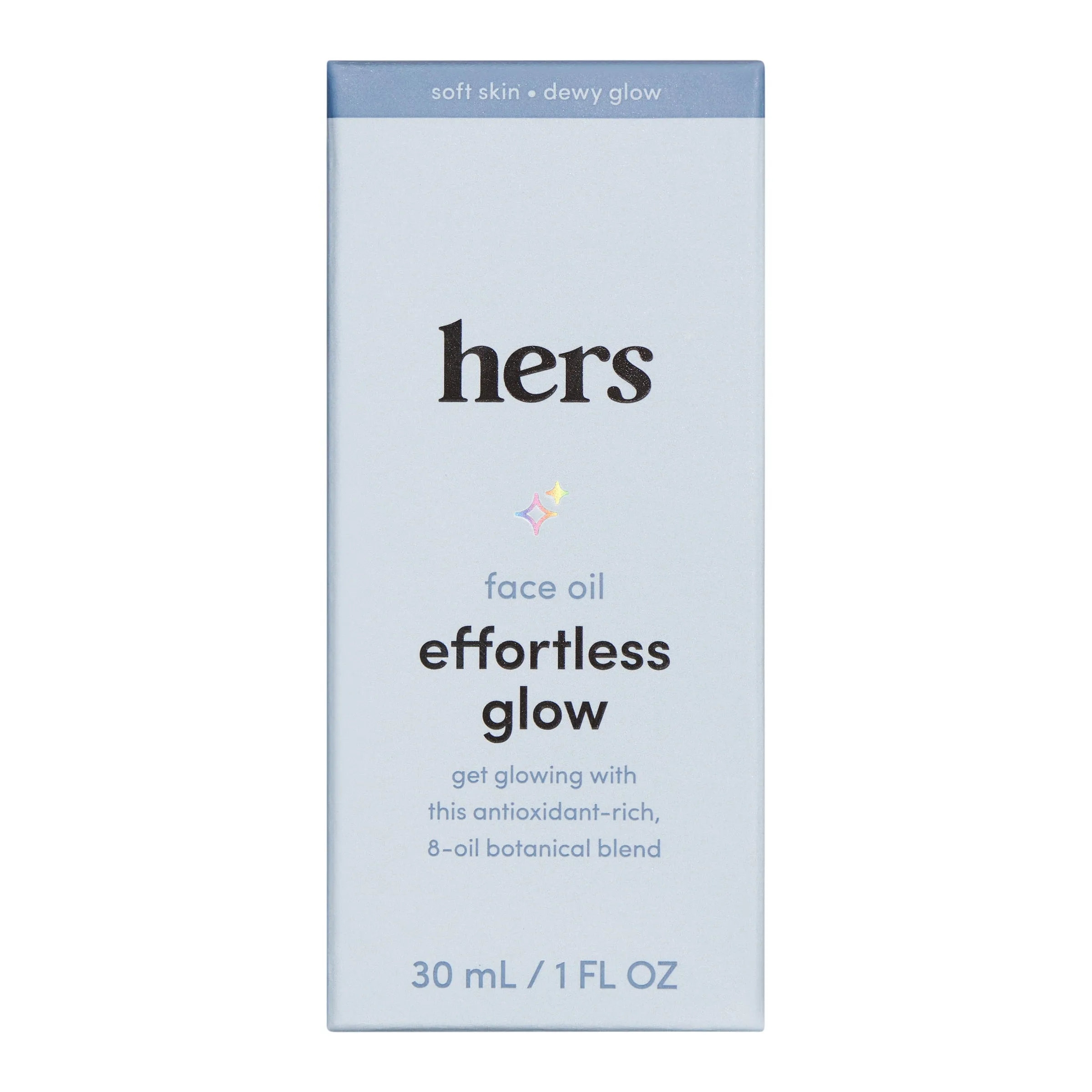 Hers Effortless Glow Face Oil, Lightweight, Hydrating Drops, 1 fl oz
