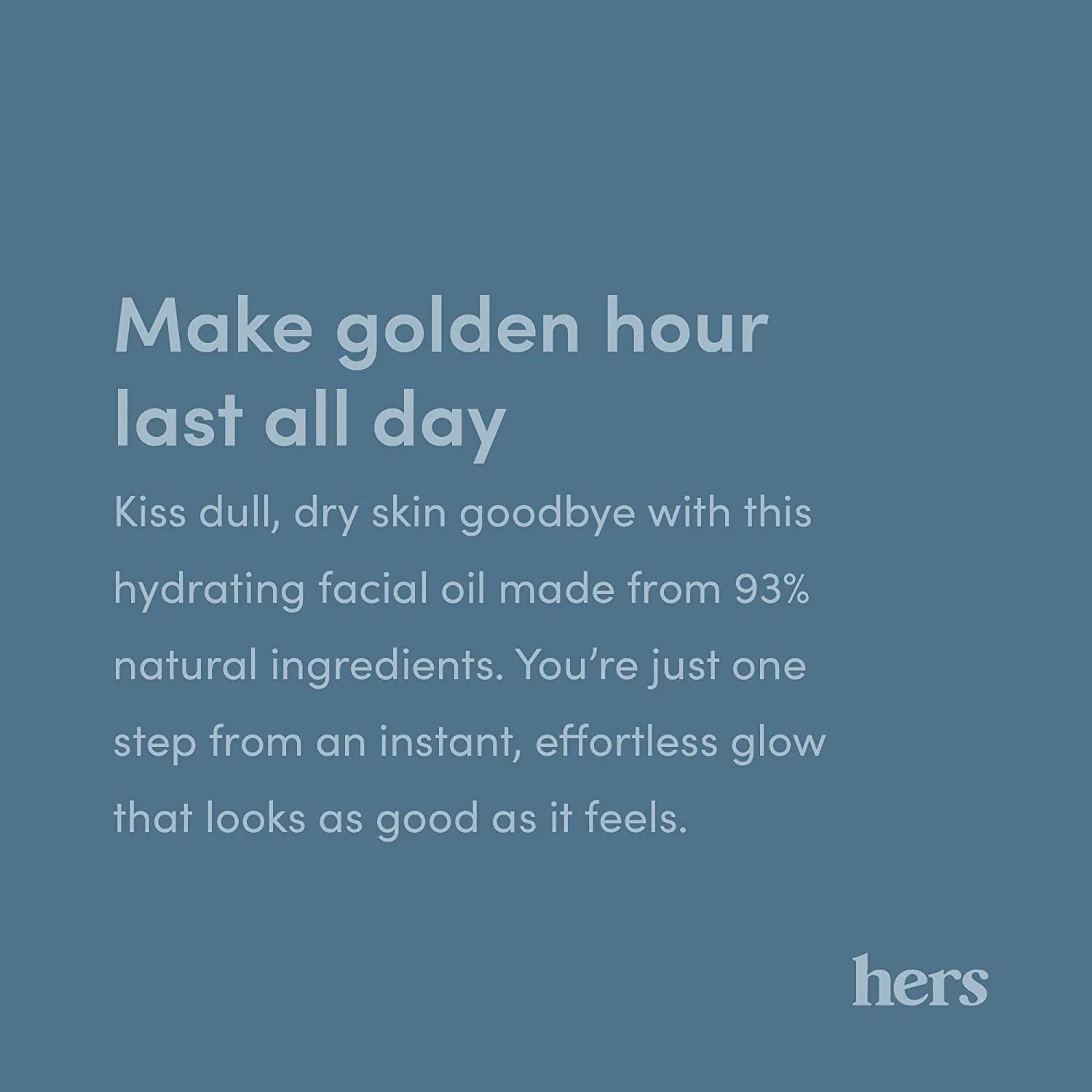 Hers Effortless Glow Face Oil, Lightweight, Hydrating Drops, 1 fl oz