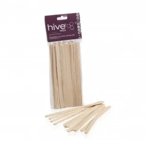 Hive Disposable Mini Wooden Waxing Spatulas (50)