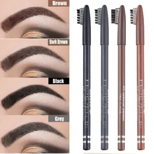 HOT 4 Colors Eyeliner Eyebrow Pencil Waterproof Sweatproof Long-lasting Eyeliner Easy To Color Eyebrow Pencil Maquillaje MKXJ