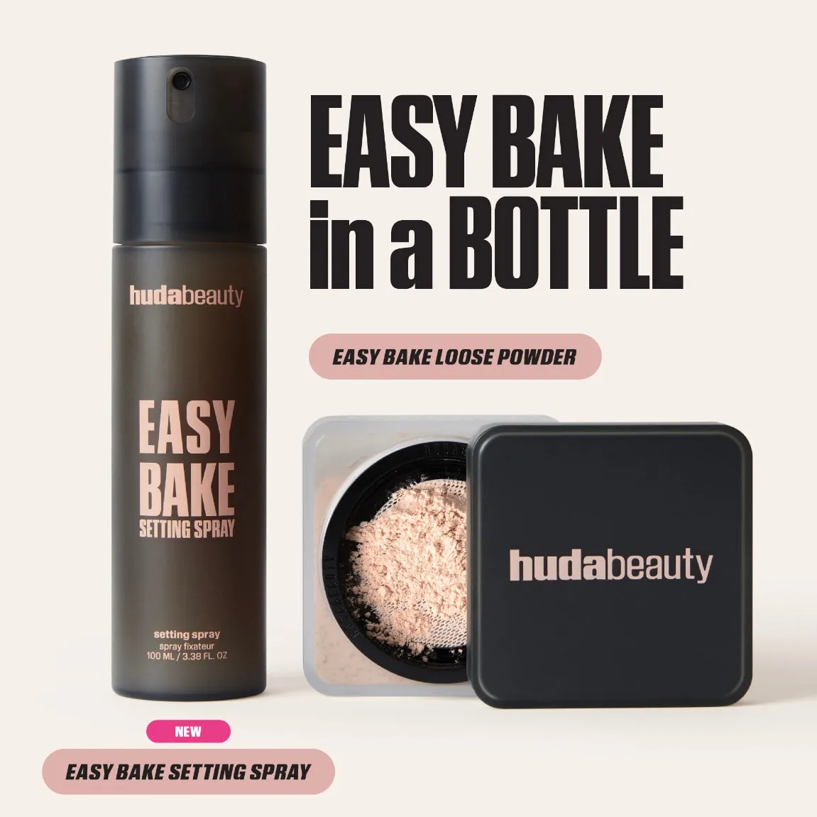 Huda Beauty - Mini Easy Bake Setting Spray with 16-Hour Wear