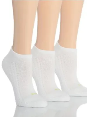 HUE - AIR CUSHION NO SHOW SPORT SOCK- 3 PAIR PACK