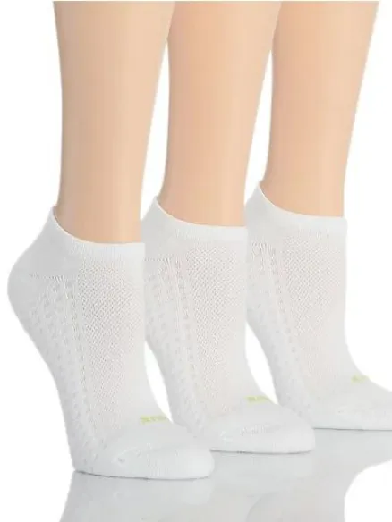 HUE - AIR CUSHION NO SHOW SPORT SOCK- 3 PAIR PACK