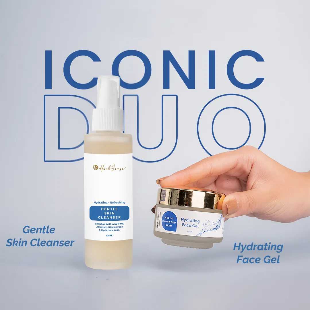Hydrating Face Gel with Rose Water, Vetiver, Aloe Vera & Hyaluronic Acid | Water gel | Daily Moisturizer  For Refreshed Plump Glowing skin | 50g