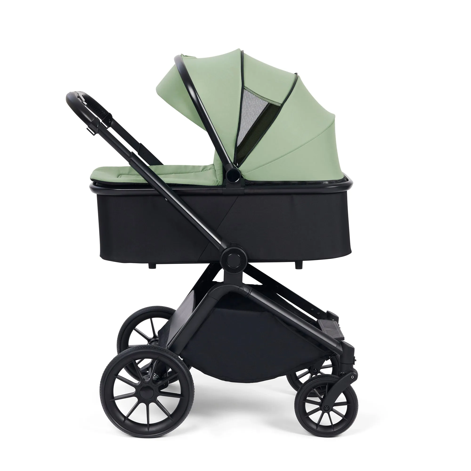 Ickle Bubba Altima All-in-One i-Size Travel System with Isofix Base (Stratus) Sage Green
