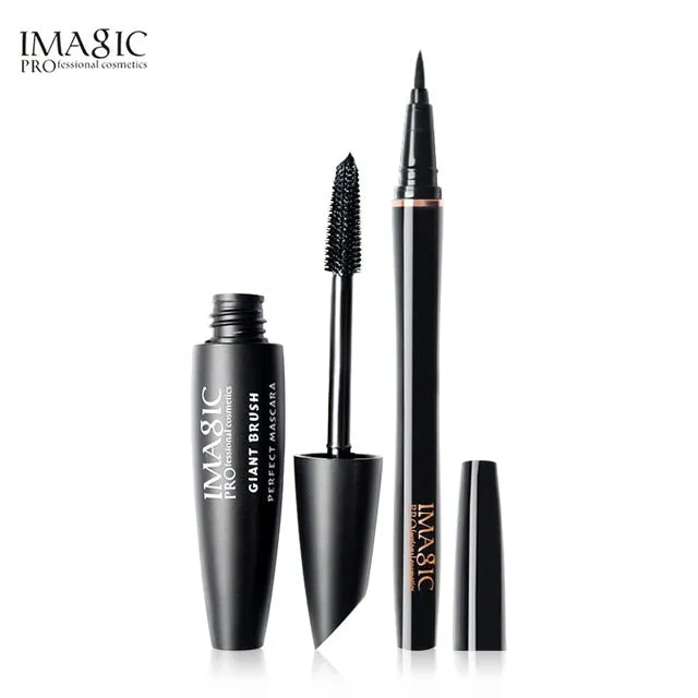 IMAGIC Beauty Cosmetic Makeup Black Curling Waterproof Lengthening  Eyelash  Mascara Make Up