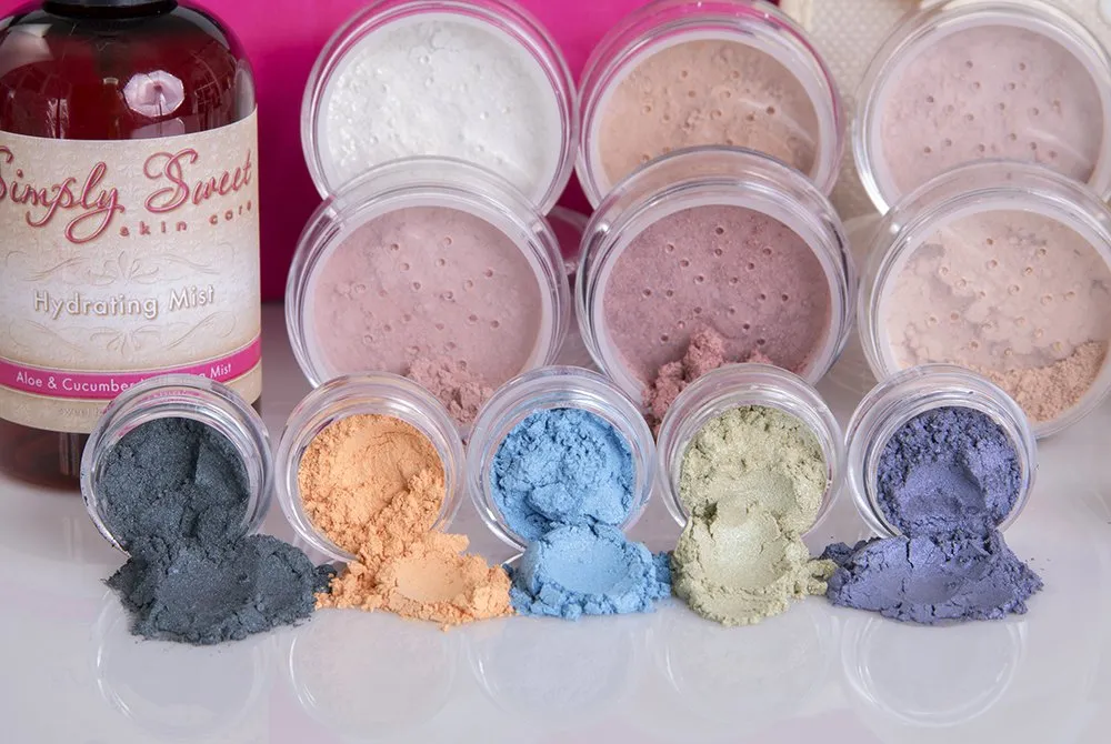 IMPULSE KIT (FAIR 1) Full Size Mineral Makeup Set Matte Foundation Bare Face Sheer Powder Cover
