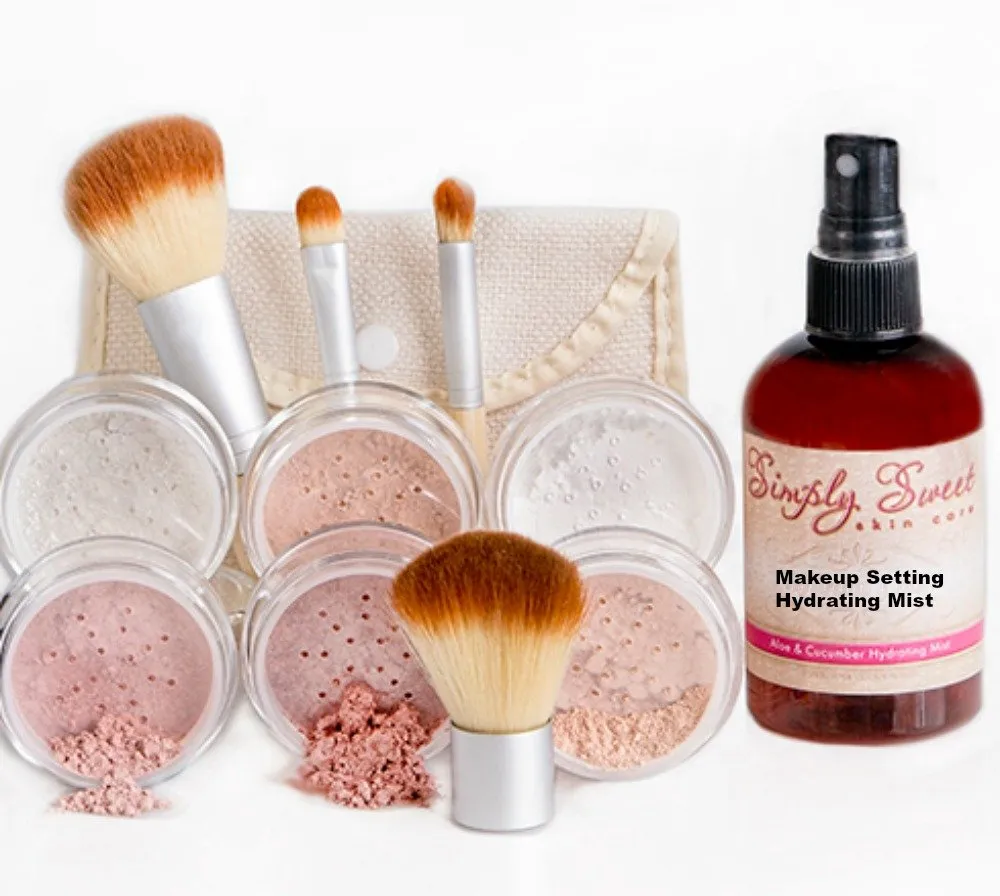IMPULSE KIT (FAIR 1) Full Size Mineral Makeup Set Matte Foundation Bare Face Sheer Powder Cover