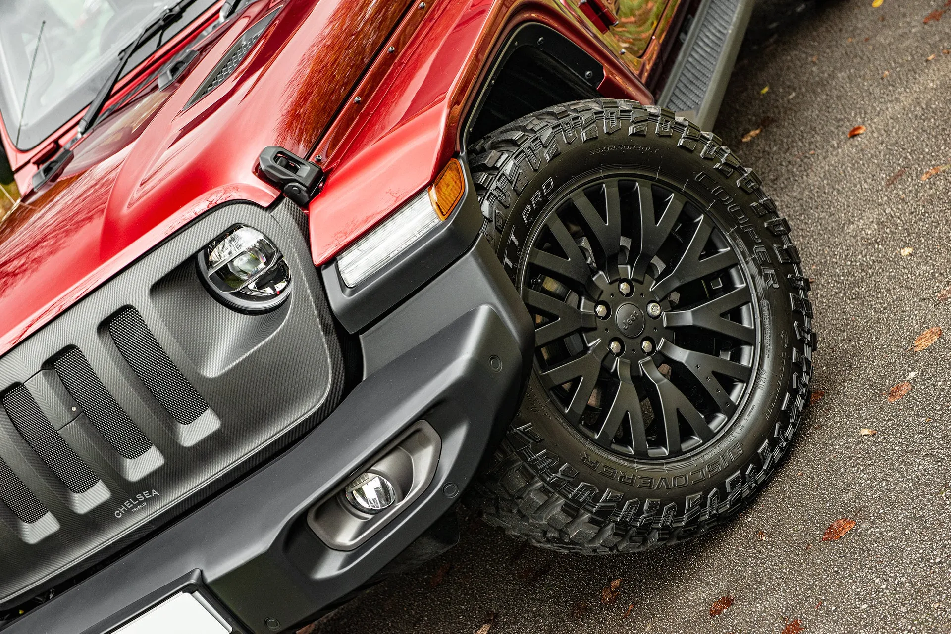 Jeep Wrangler JL 4 Door Bodyguard - Red Exterior