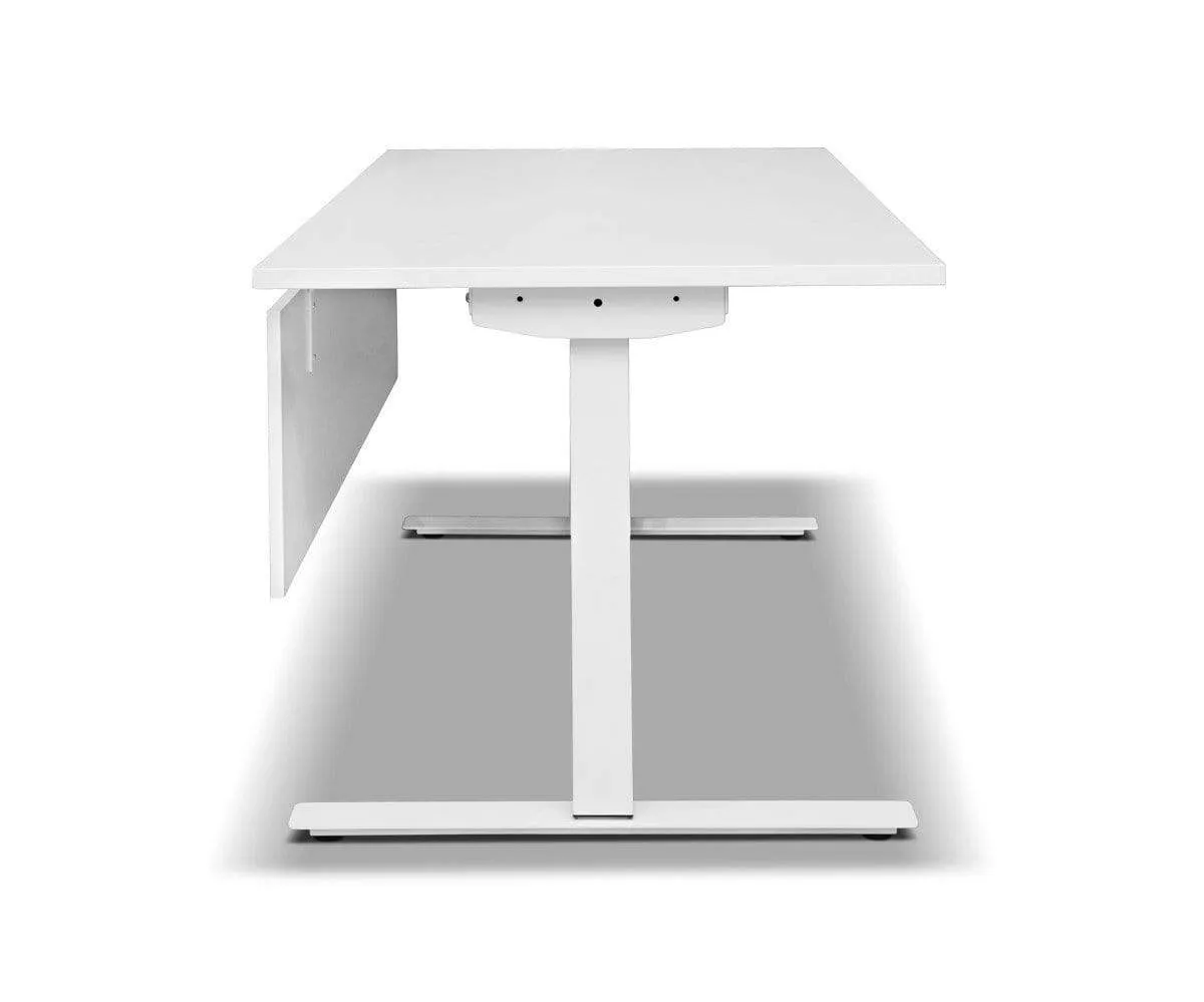 Jensen Sit Stand Desk with Modesty Panel