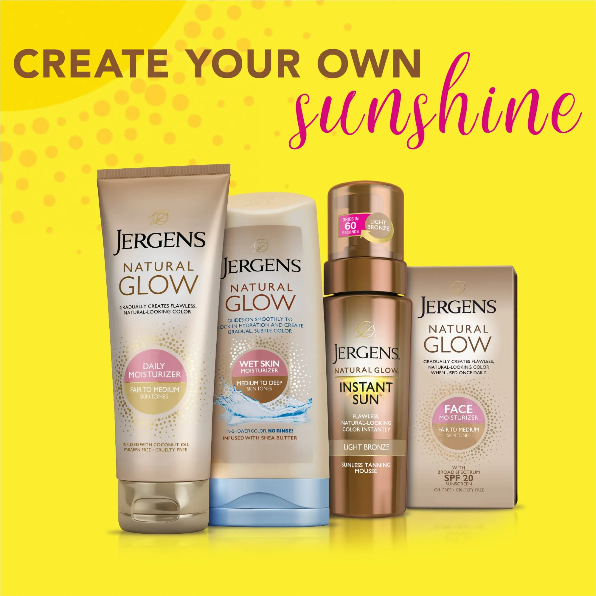 Jergens Natural Glow Face Tanner with SPF 20