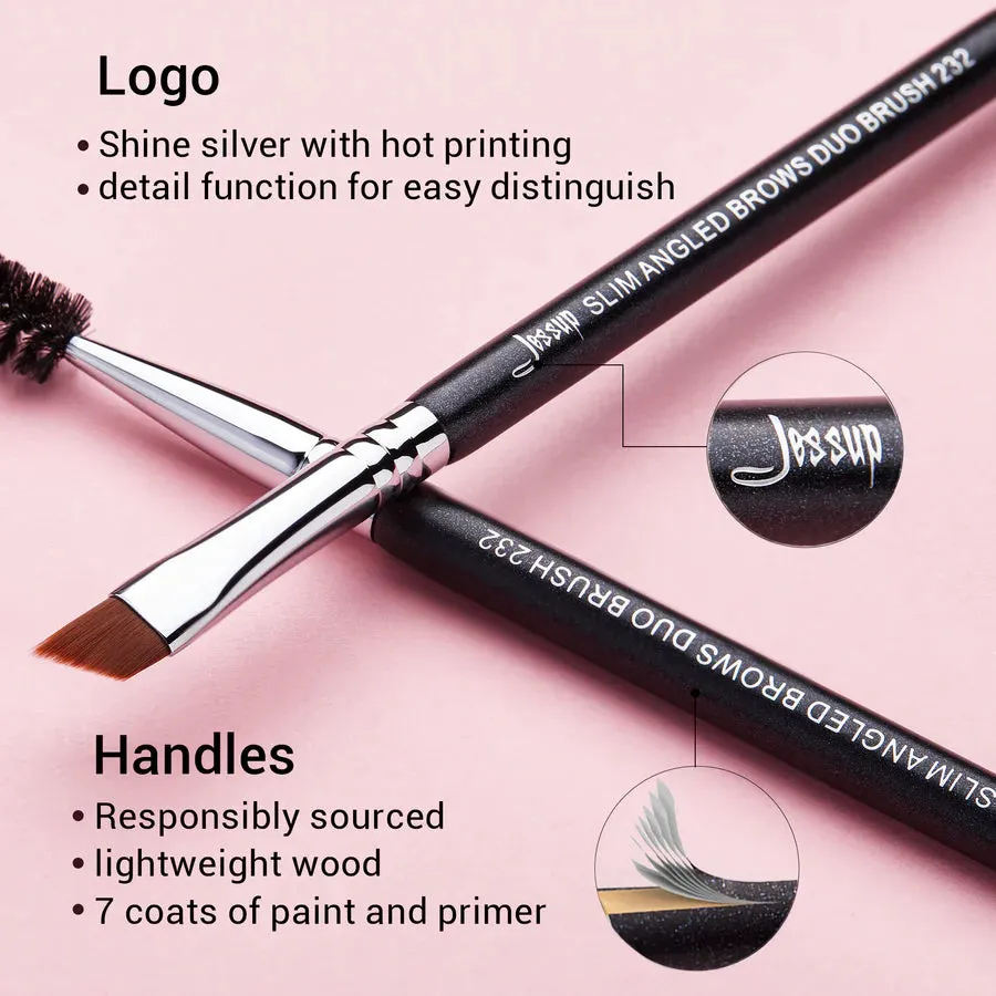 Jessup - Dual-head Eyebrow Eyelash Brush S152