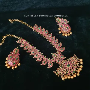 Kemp studded short necklace with matte polish