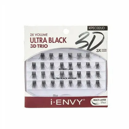 Kiss: i Envy Ultra Black 3D Trio Lash Extensions