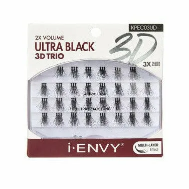Kiss: i Envy Ultra Black 3D Trio Lash Extensions