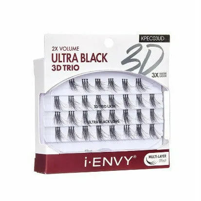 Kiss: i Envy Ultra Black 3D Trio Lash Extensions