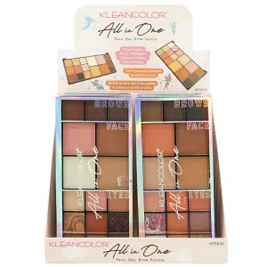 Kleancolor - All In One Face, Eye, Brow Palette