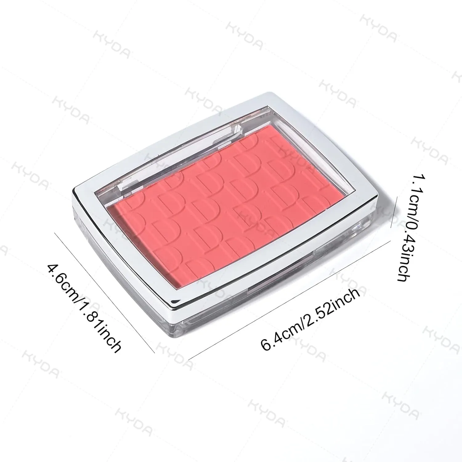 KYDA Powder Blush, Radiant Glow Face Blusher, Blendable Formula, Lasting Moisturizing, Ultra Fine Lightweight Texture, Cherry