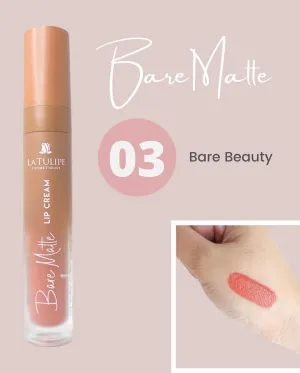 La Tulipe Cosmetiques Bare Matte Lip Cream - 03 Bare Beauty - 4.5g