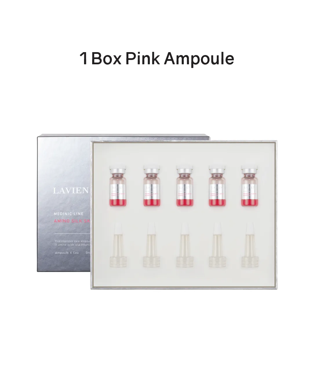 Lavien Amino Silk Skin Ampoule (Pink) / 4000 Micro Shot Skin Roller