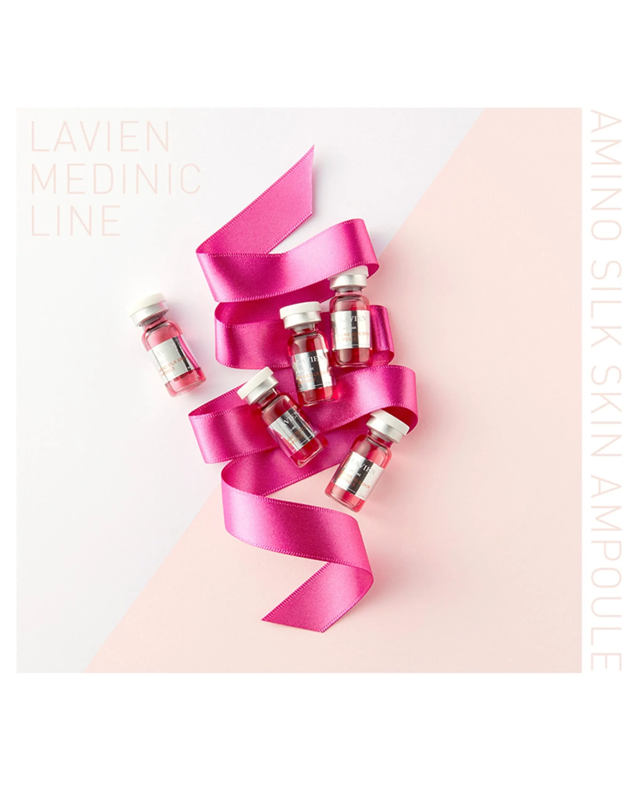 Lavien Amino Silk Skin Ampoule (Pink) / 4000 Micro Shot Skin Roller