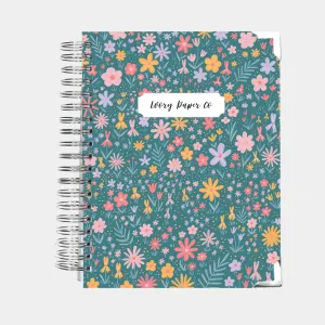 Maddie's Florals Green | All-In-One Planner (Daily, Weekly & Monthly)