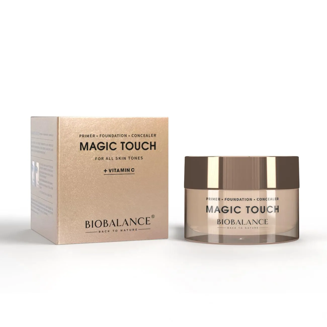 Magic Touch Primer · Foundation · Concealer   Vitamin C